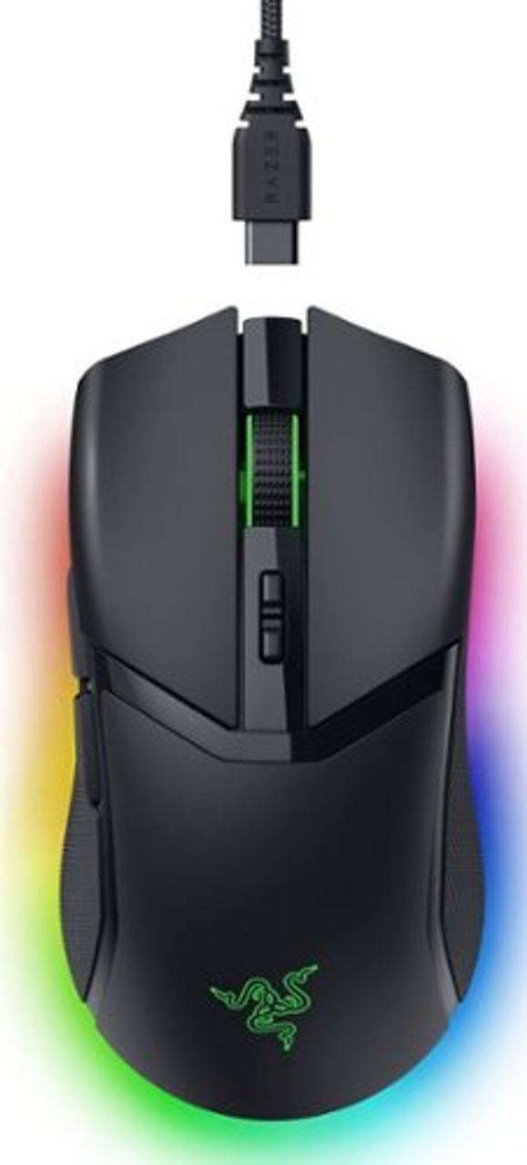Razer Cobra Pro Wireless Gaming Mouse with Chroma RGB Lighting and 10 Customizable Controls - Black