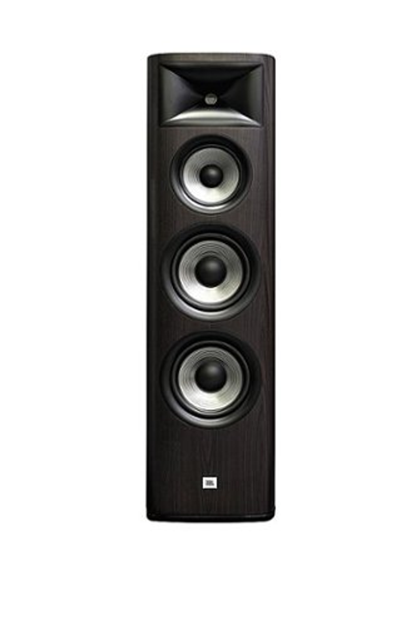 JBL - Studio 698 Dual 8", 6" mid, 3-way compression driver floor standing loudspeaker, Dark Wood (Each) - Dark Wood