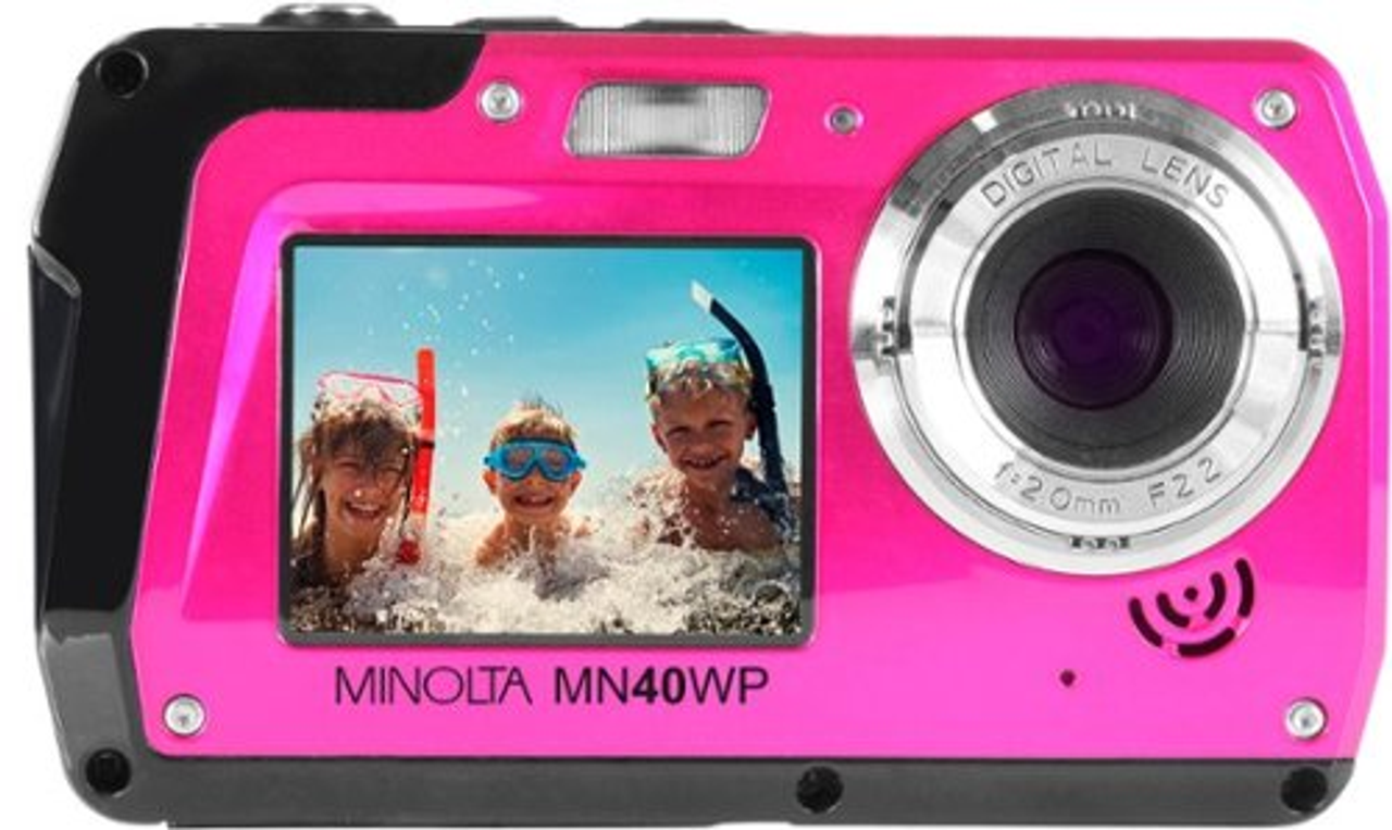Konica Minolta - MN40WP 48.0 Megapixel Waterproof Digital Camera - Pink