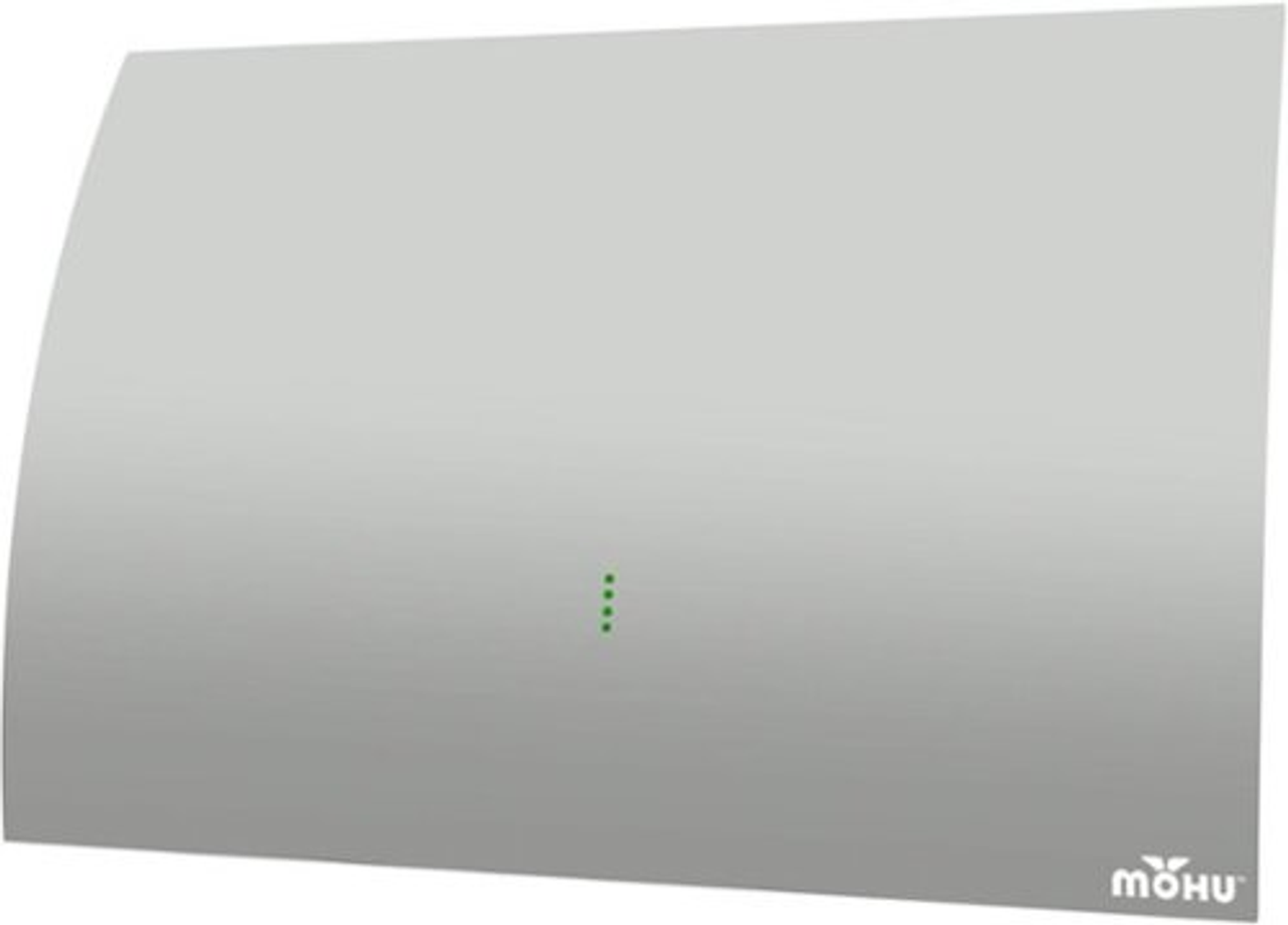 Mohu - Gateway Plus Amplified Indoor HDTV Antenna, 60-mile Range - Grey