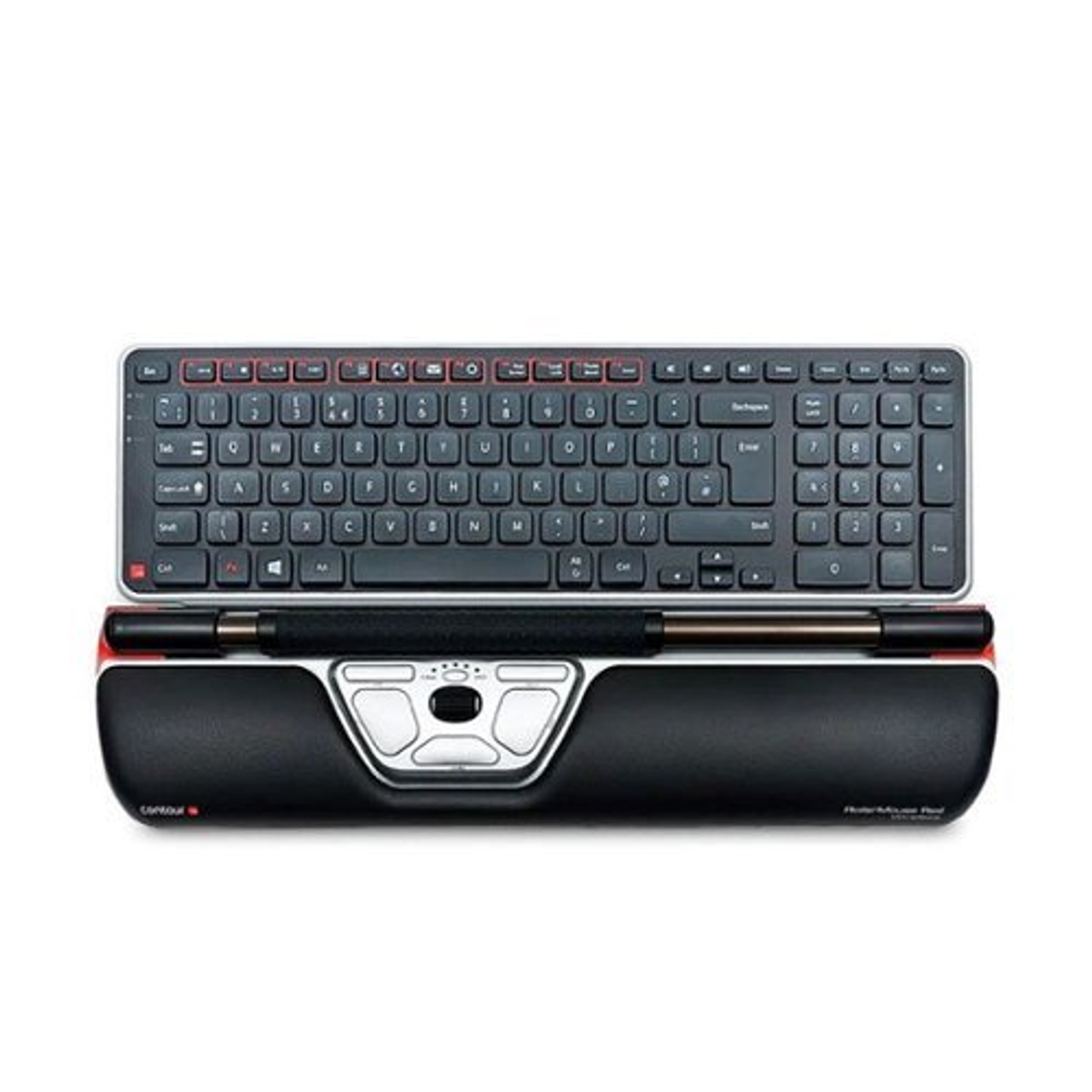 Contour - RollerMouse Ergonomic Wireless Keyboard and Mouse Bundle - Black/Red