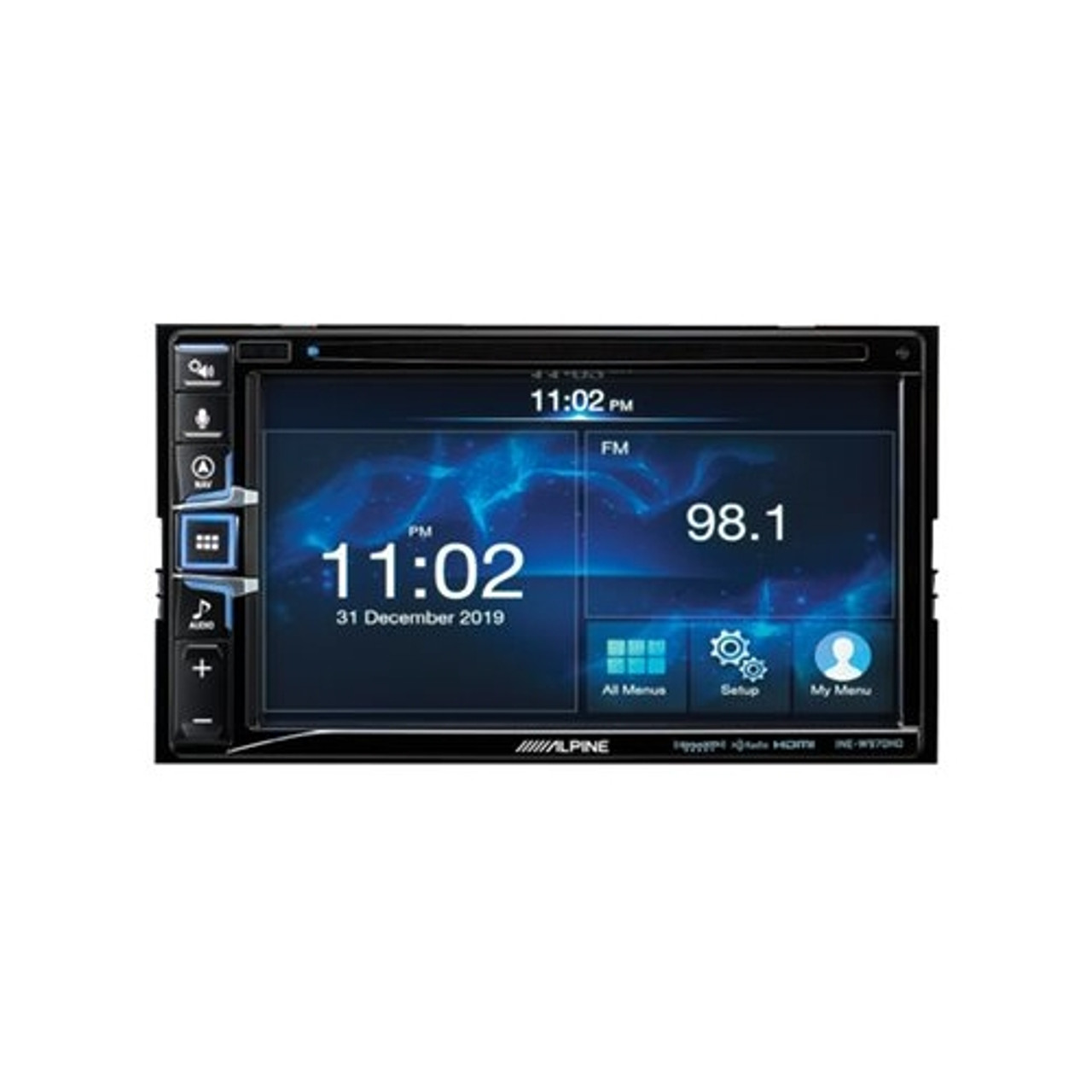 Alpine - 6.5" - Android Auto/Apple® CarPlay™ - Built-in Navigation - Bluetooth - In-Dash CD/DVD/DM Receiver - Black