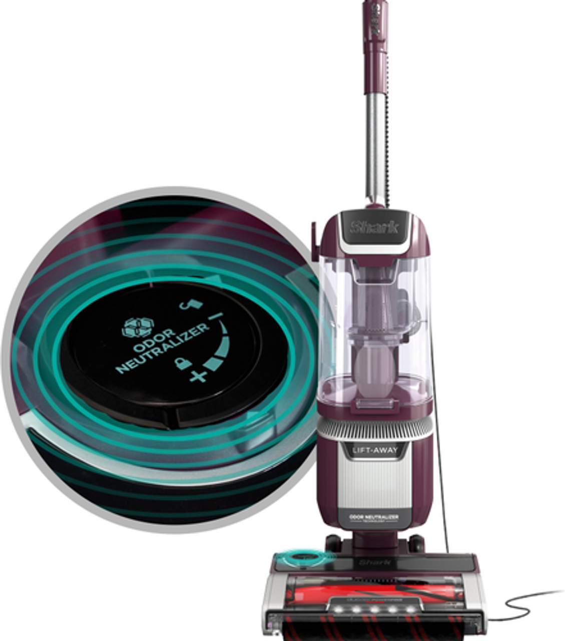 Shark - Rotator Pet Lift-Away ADV Upright Vacuum with DuoClean PowerFins HairPro and Odor Neutralizer Technology - Wine Purple