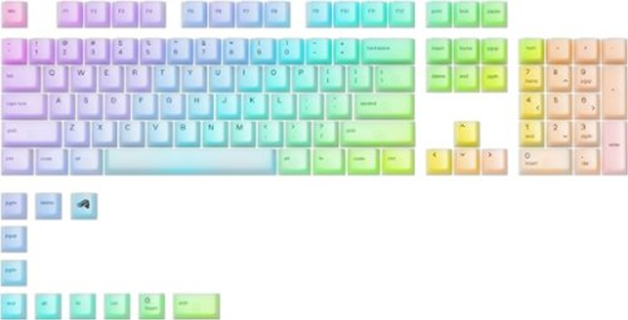 Glorious - Polychroma Translucent RGB Keycaps - RGB