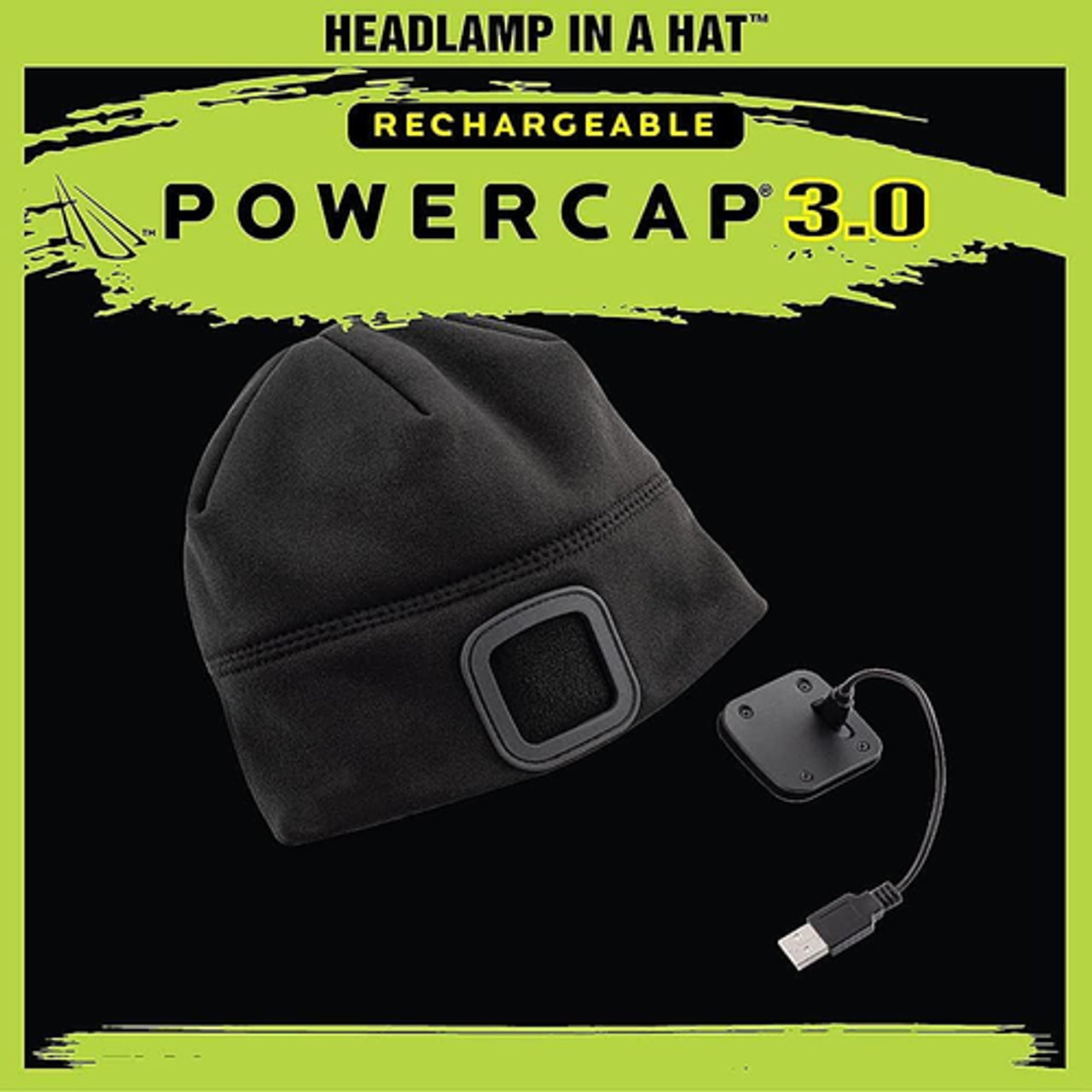 Panther Vision - POWERCAP 3.0 Rechargeable Fleece LED Lighted Headlamp Beanies - Navy - Navy