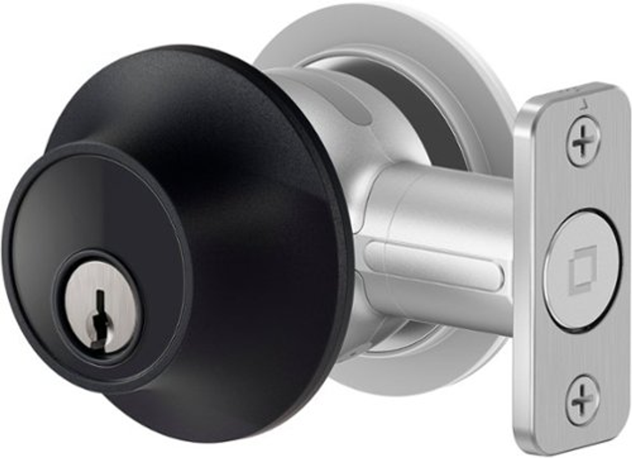 Level - Lock+ Smart Lock Bluetooth Replacement Deadbolt with Apple HomeKey/App/Key/Voice Assistant Access - Matte Black