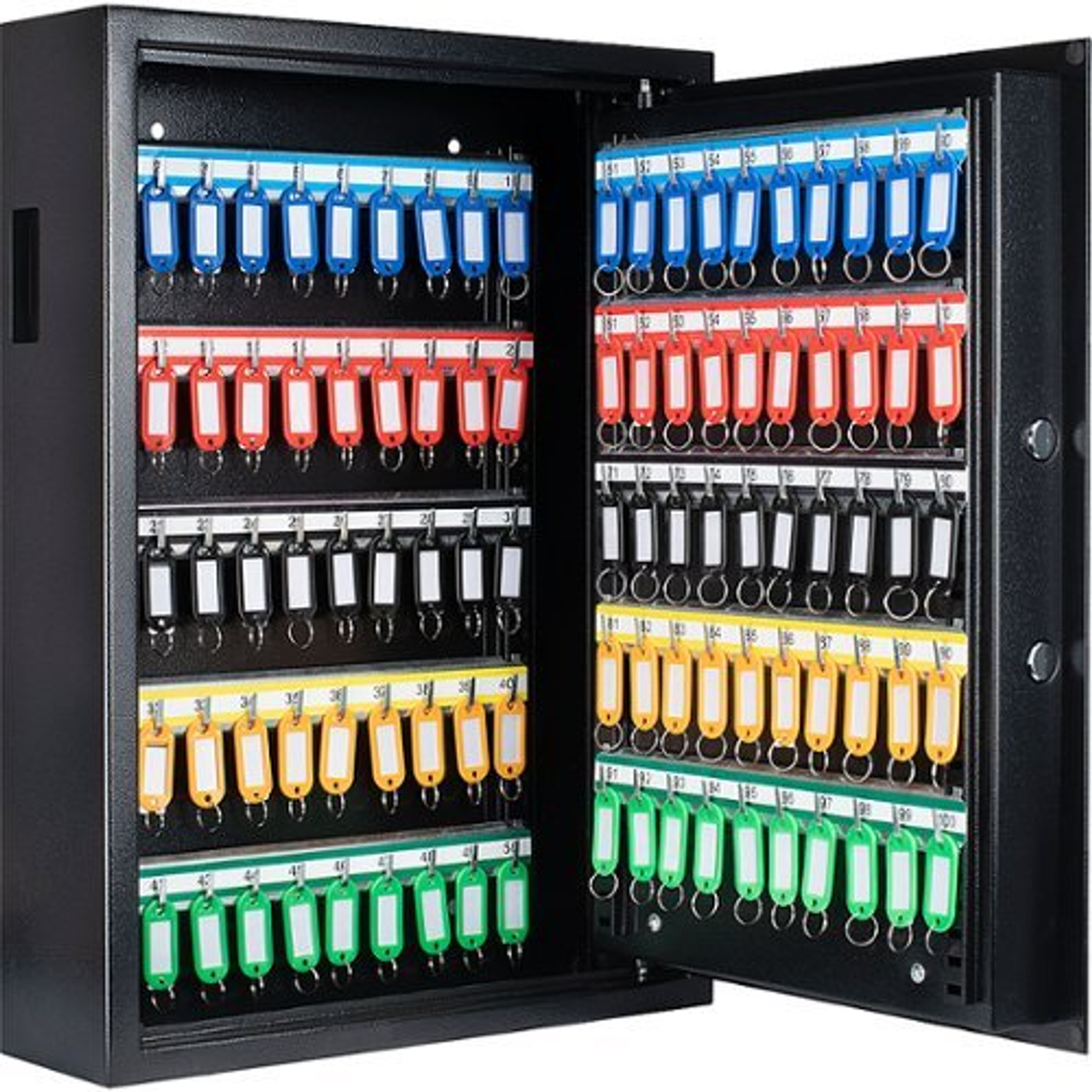 Barska - 100 Key Cabinet Digital Wall Safe - Black