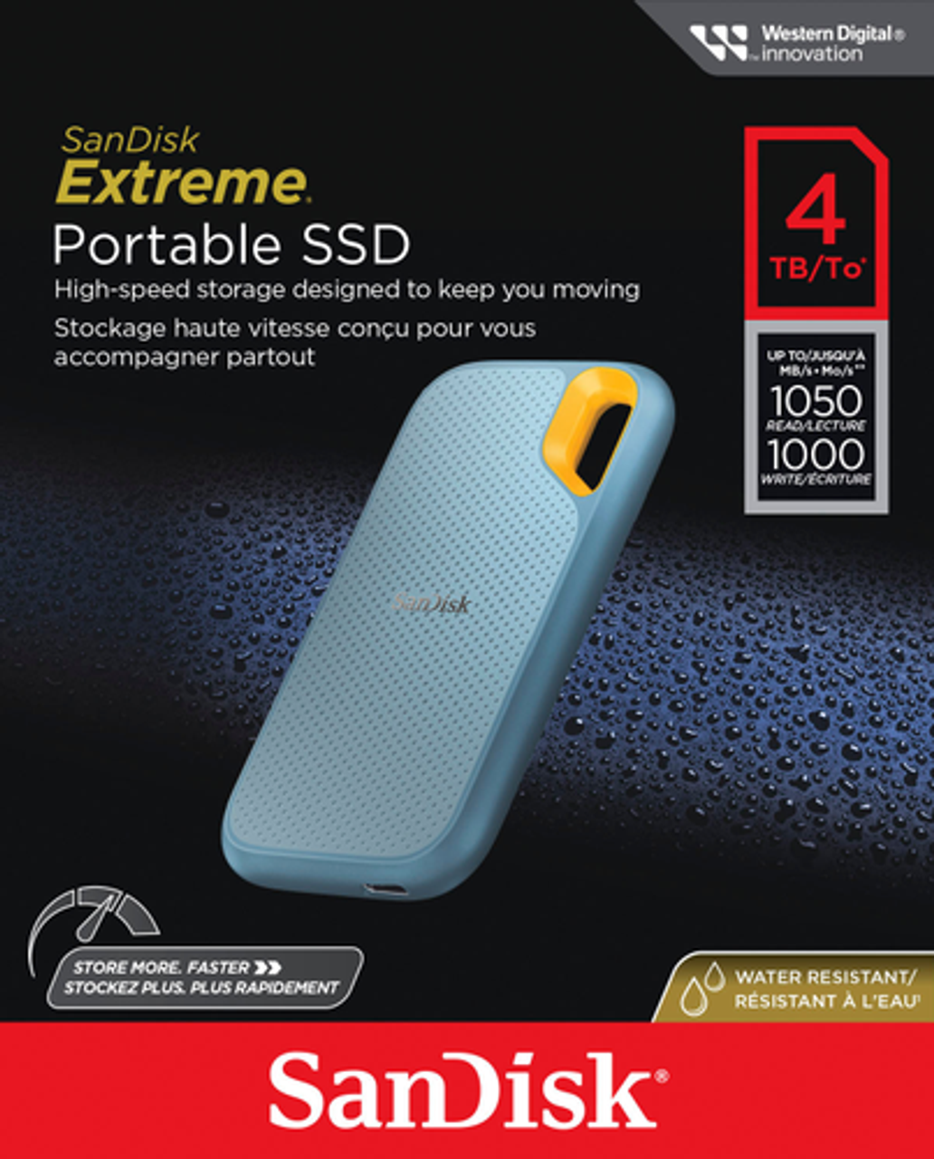 SanDisk 4TB Extreme Portable SSD - Sky Blue
