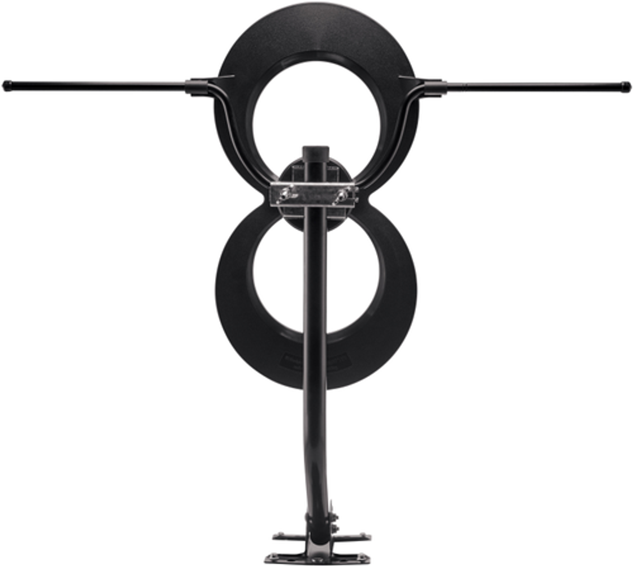 Antennas Direct - ClearStream MAX-XR Complete Amplified Indoor Outdoor TV Antenna with Mast, Coaxial Cable, Amplifier, and 3-Way Splitter - Black