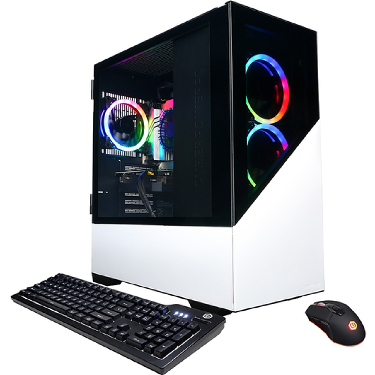CyberPowerPC - Gamer Master Gaming Desktop - AMD Ryzen 7 7700 - 32GB Memory - NVIDIA GeForce RTX 4060 Ti - 2TB SSD - White