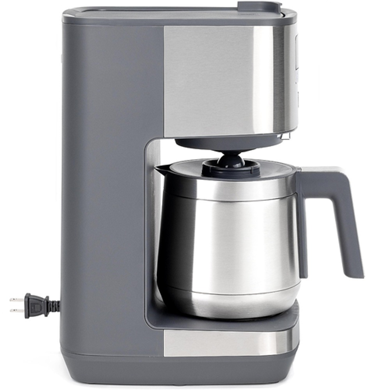 GE - 10 Cup Programmable Coffee Maker with Single Serve and Thermal Carafe - Stainless Steel