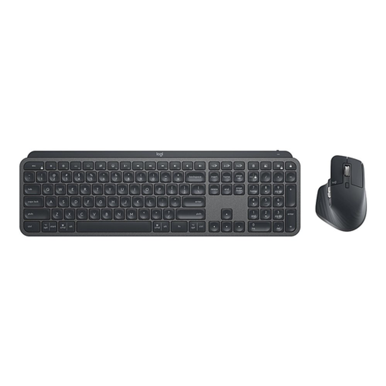 Logitech - MX Keys Fullsize Wireless Keyboard and Mouse Bundle