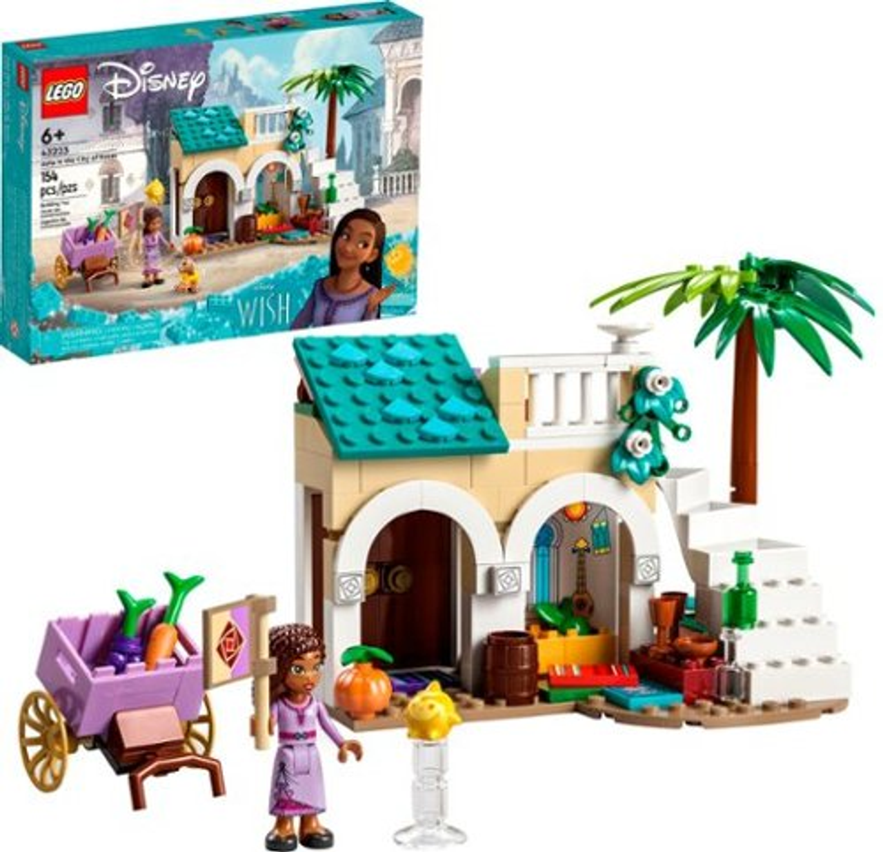 LEGO - Disney Asha in the City of Rosas Collectible Disney Toy Set for Kids 43223