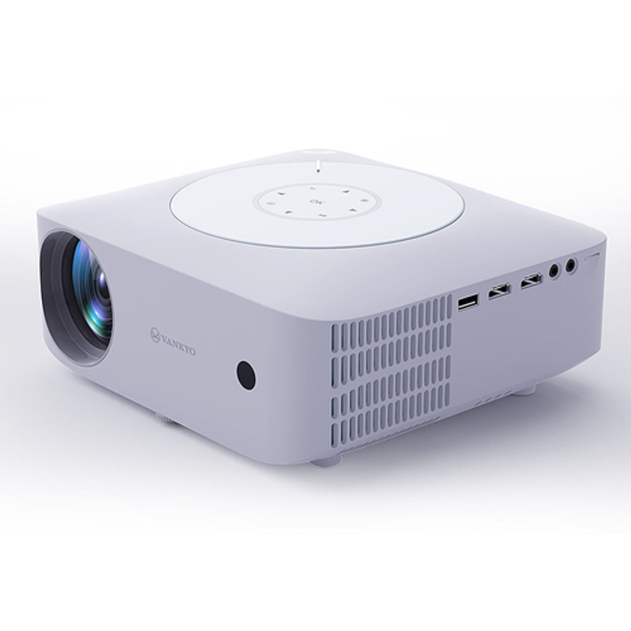 Vankyo - Leisure E30TWH Native 1080P Wireless Projector, screen included - White/White