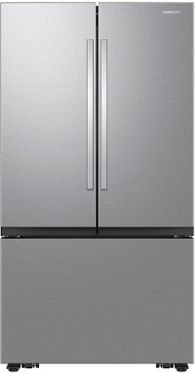 Samsung - 26 cu. ft. Mega Capacity 3-Door French Door Counter Depth Refrigerator with Four Types of Ice - Stainless Steel