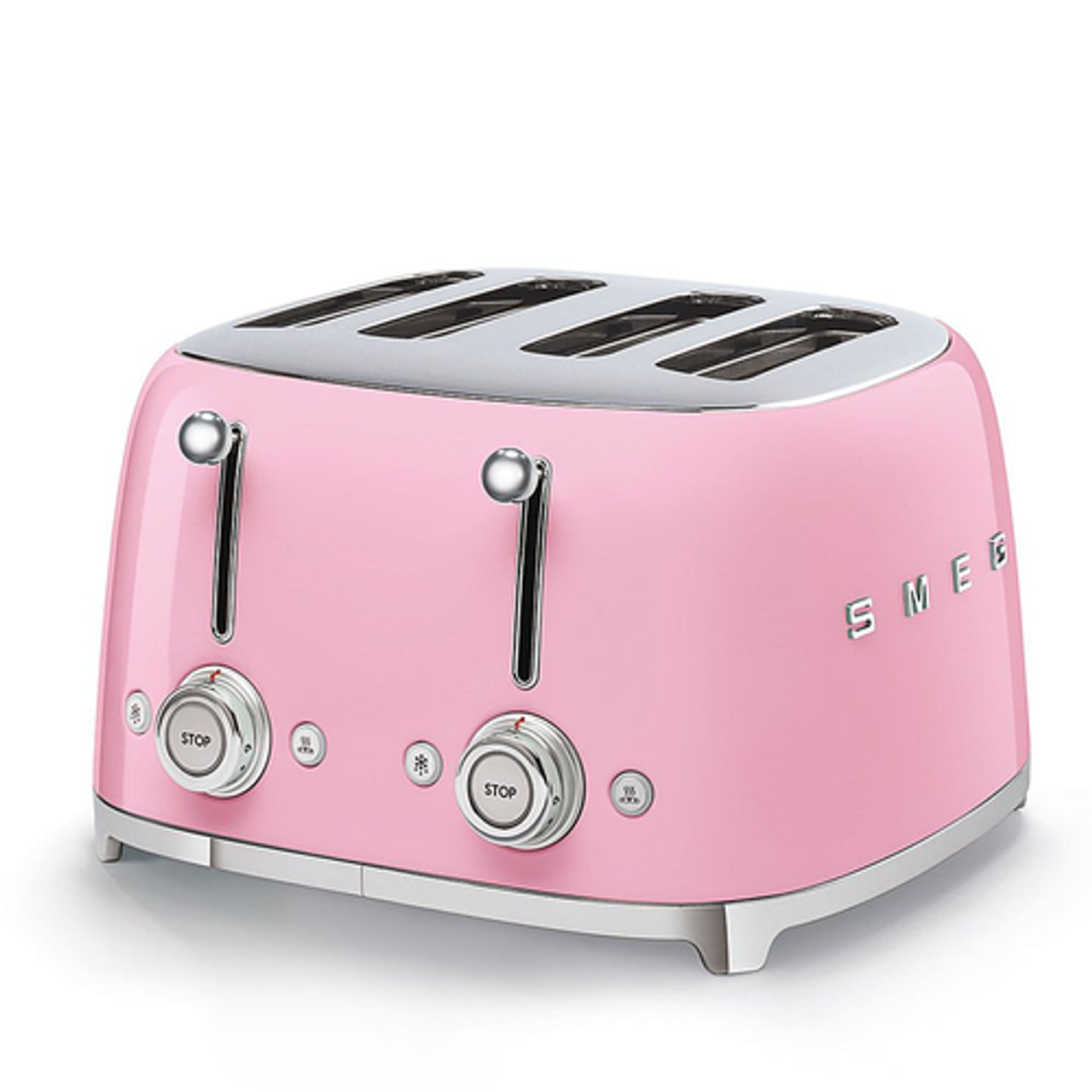 SMEG - TSF03 4x4 Wide Slot Toaster - Pink