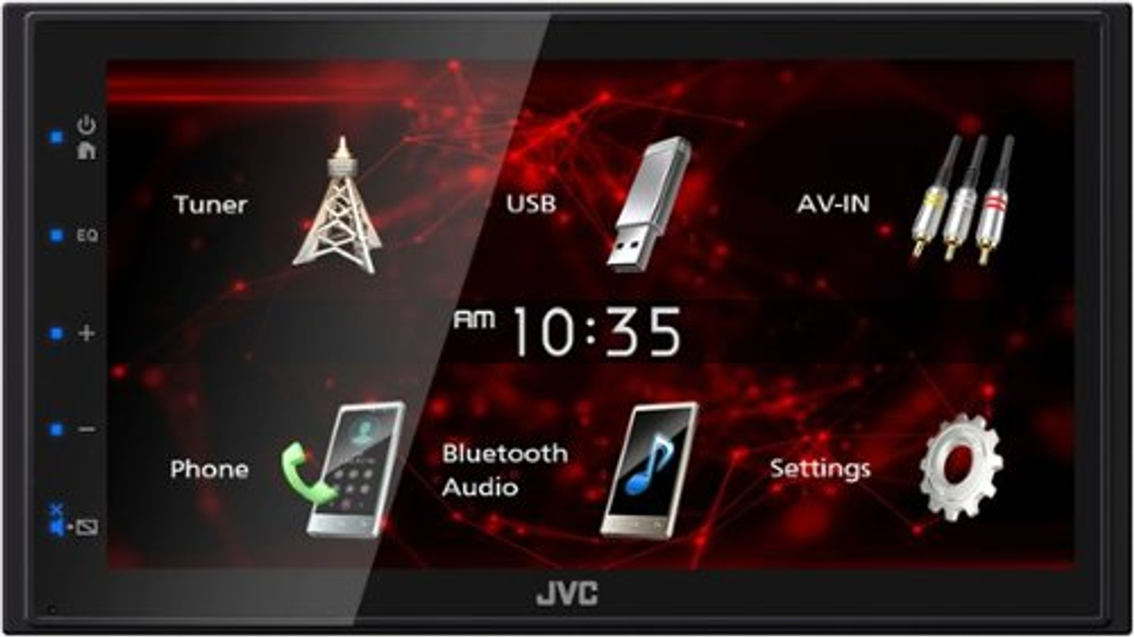 JVC - 6.8"  Bluetooth Digital Media Receiver with rear camera input and parking guidelines