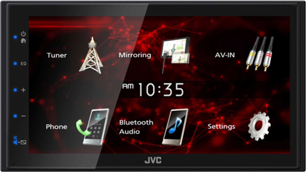 JVC - 6.8"  Bluetooth Digital Media Receiver with rear camera input and parking guidelines