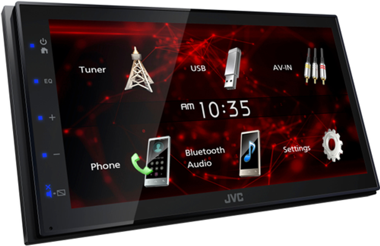 JVC - 6.8"  Bluetooth Digital Media Receiver with rear camera input and parking guidelines