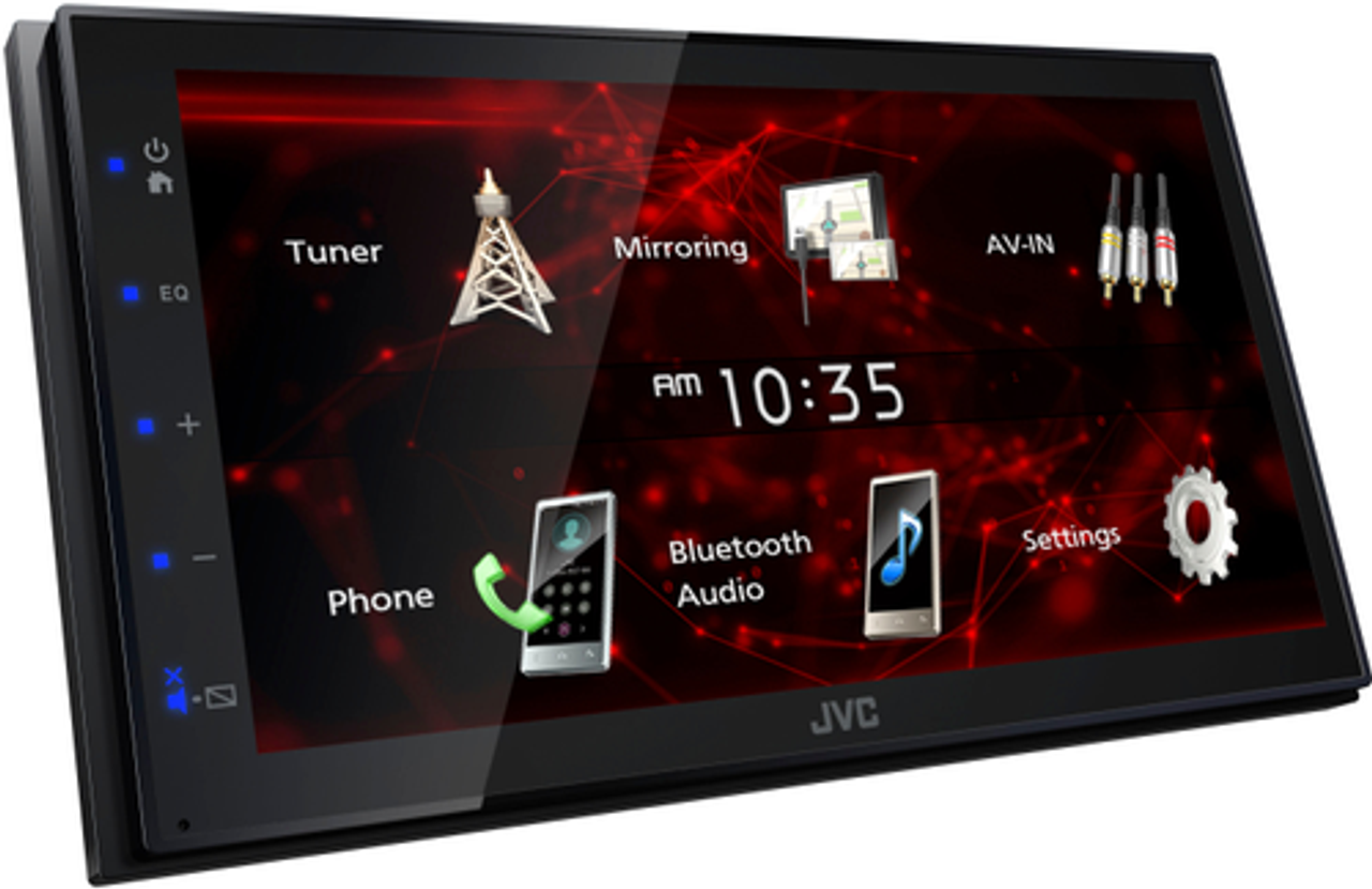 JVC - 6.8"  Bluetooth Digital Media Receiver with rear camera input and parking guidelines