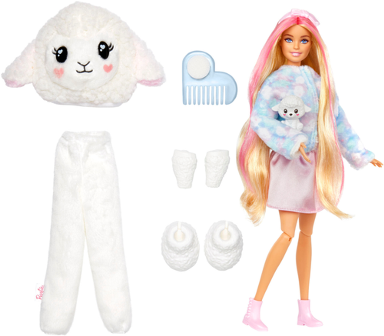Barbie - Color Reveal Cozy Cute Tees Series Lamb 11.5" Doll