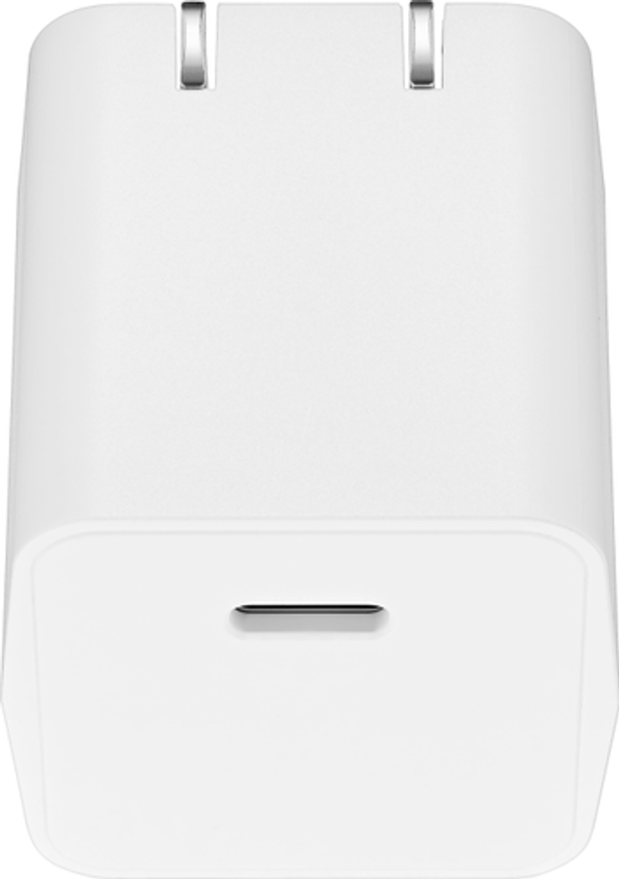 Insignia™ - 30W USB-C Foldable Compact Wall Charger for MacBook Air, iPad, Smartphone, Tablet and More - White