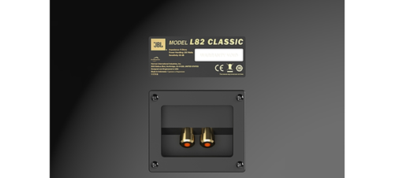 JBL - L82 Black Edition 8-inch 2-way Bookshelf Loudpeakers, Pair - Black Gloss