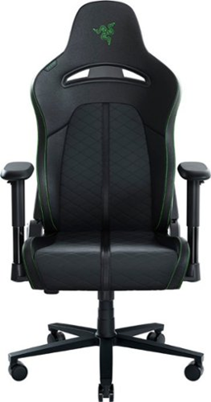 Razer - Enki X Essential Gaming Chair for All-Day Comfort - Black/Green