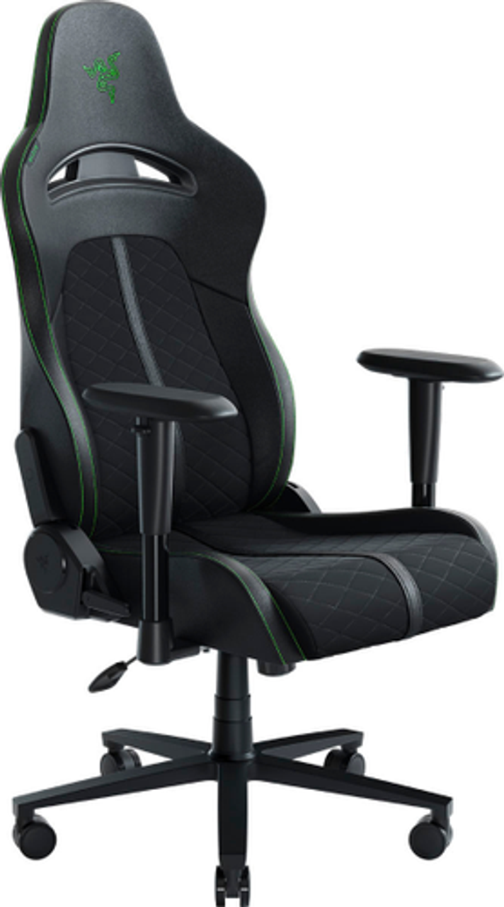 Razer - Enki X Essential Gaming Chair for All-Day Comfort - Black/Green