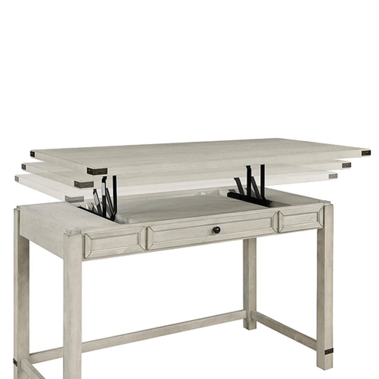 OSP Home Furnishings - Baton Rouge Lift Desk - Champagne Oak