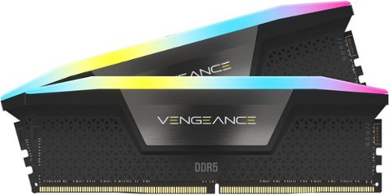 CORSAIR - VENGEANCE 96GB (2x48GB) 5600MHz PC5-48000 DDR5 C40 Intel XMP DIMM Desktop Memory with RBG Lighting - Multi