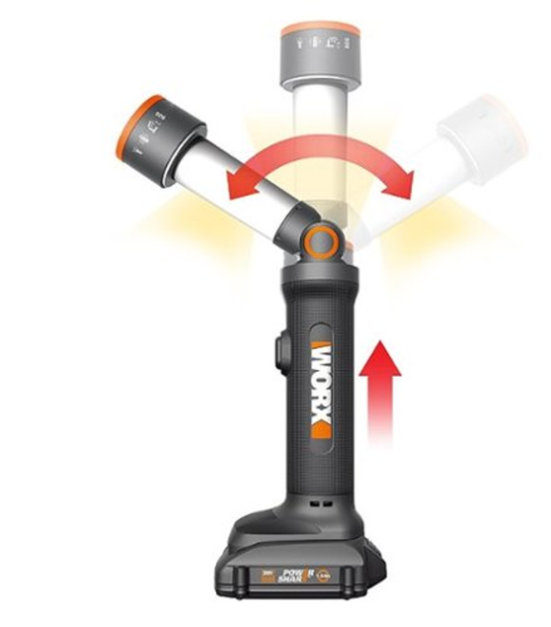 Worx WX027L 20V Power Share Multi-Function LED Flashlight (Battery & Charger Included)
