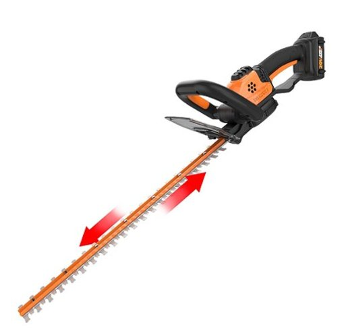 Worx WG261 20V Power Share Cordless 22" Hedge Trimmer (Battery & Charger Included) - Black