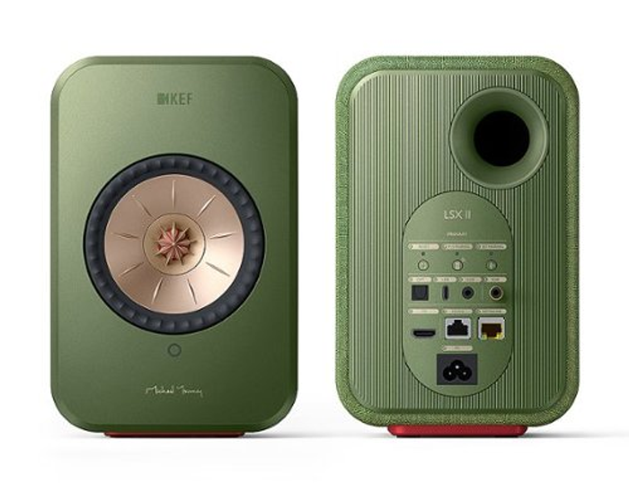 KEF - LSXII Wireless Bookshelf Speakers Pair - Green