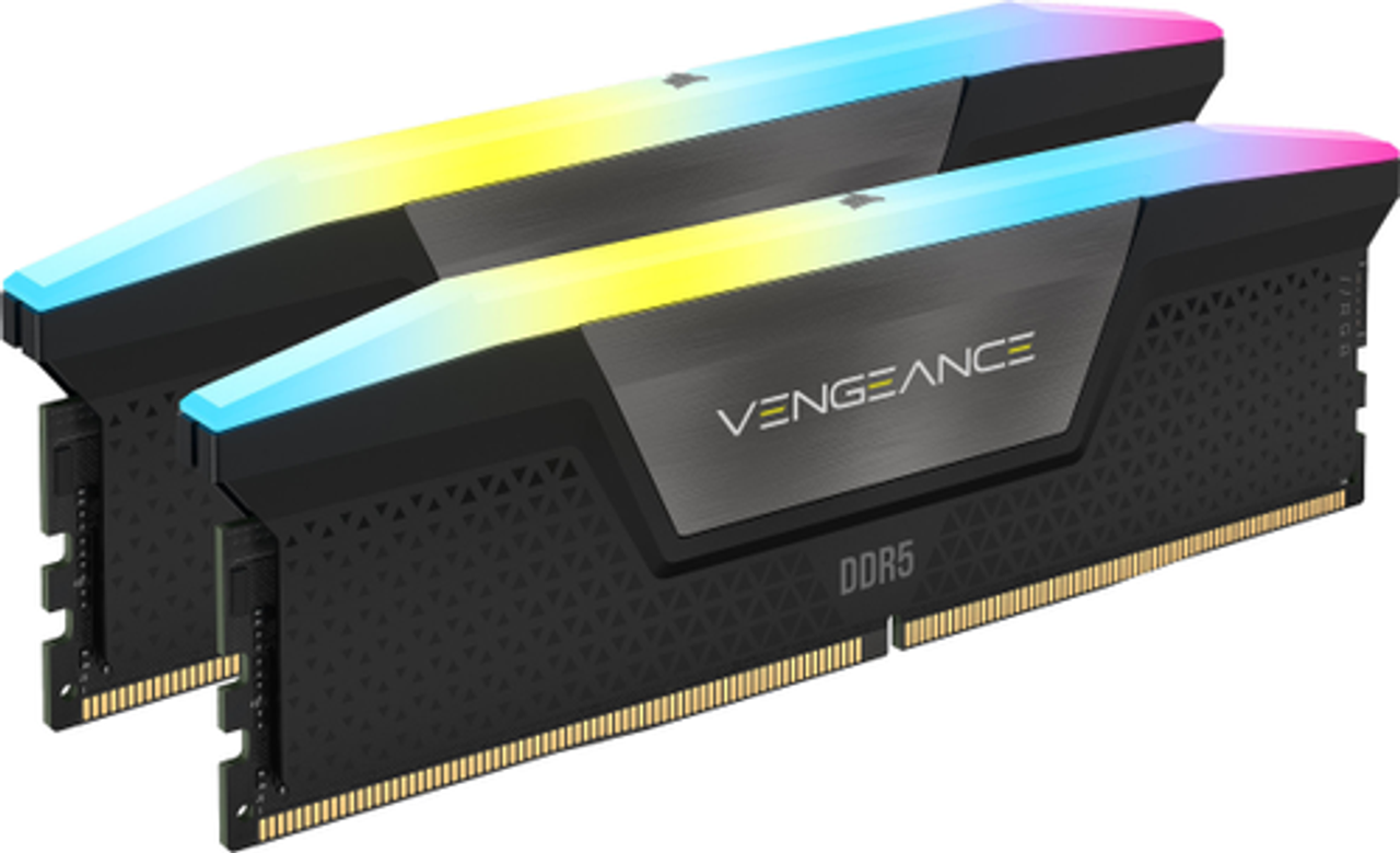 CORSAIR - VENGEANCE 32GB (2x16GB) 7200MHz PC5-57600 C34 Intel XMP UDIMM Desktop Memory with RGB Lighting - Multi