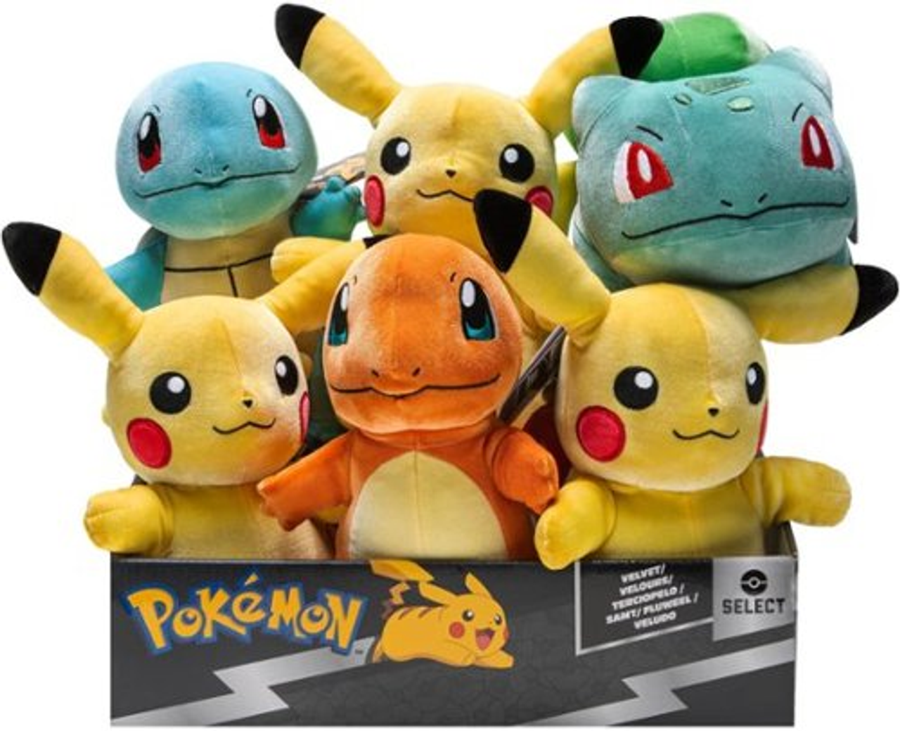 Jazwares - Pokemon Select - 8" Velvet Plush Assortment