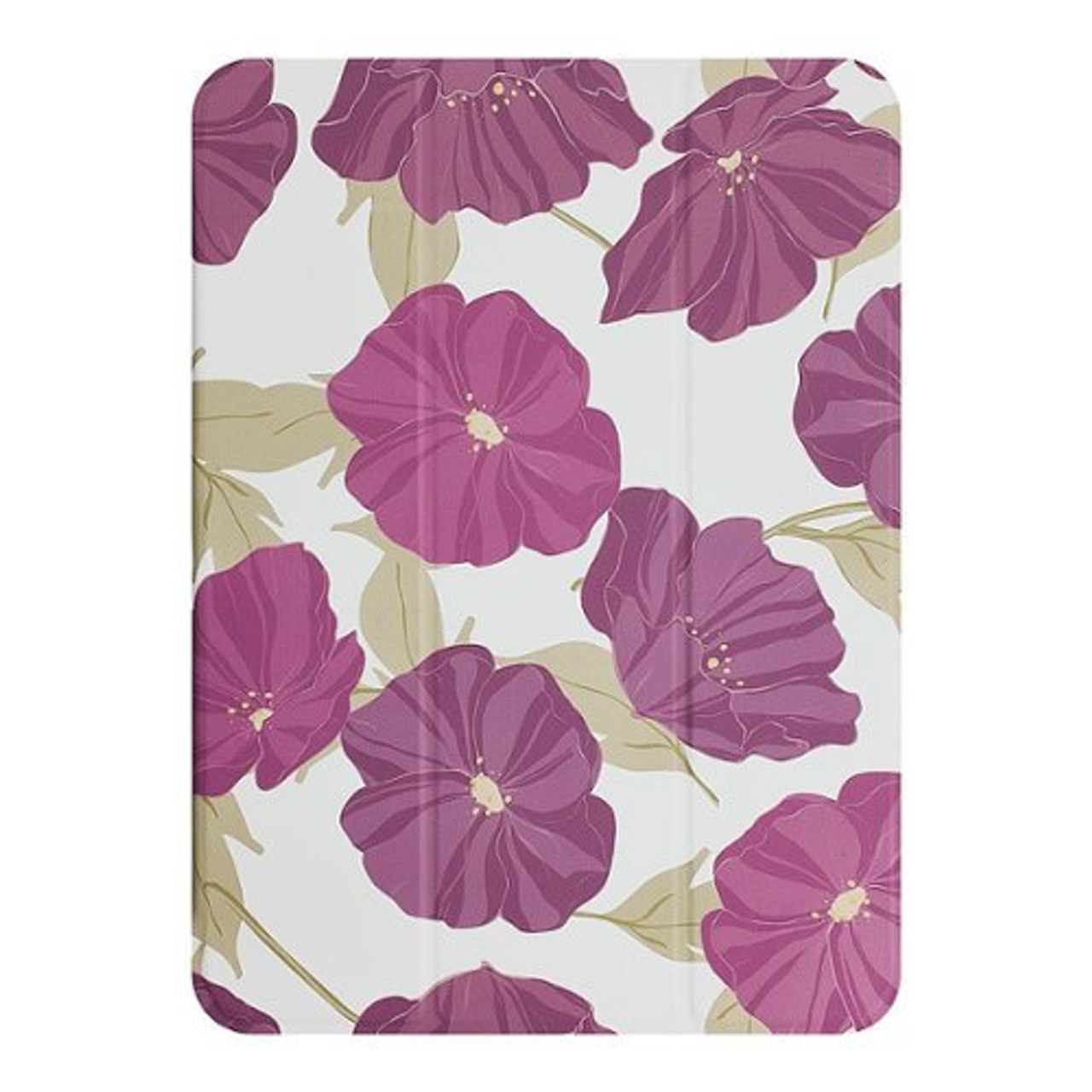 Best Buy essentials™ - Folio Case with Integrated Stand for iPad 10th Gen 10.9" - Purple Flower