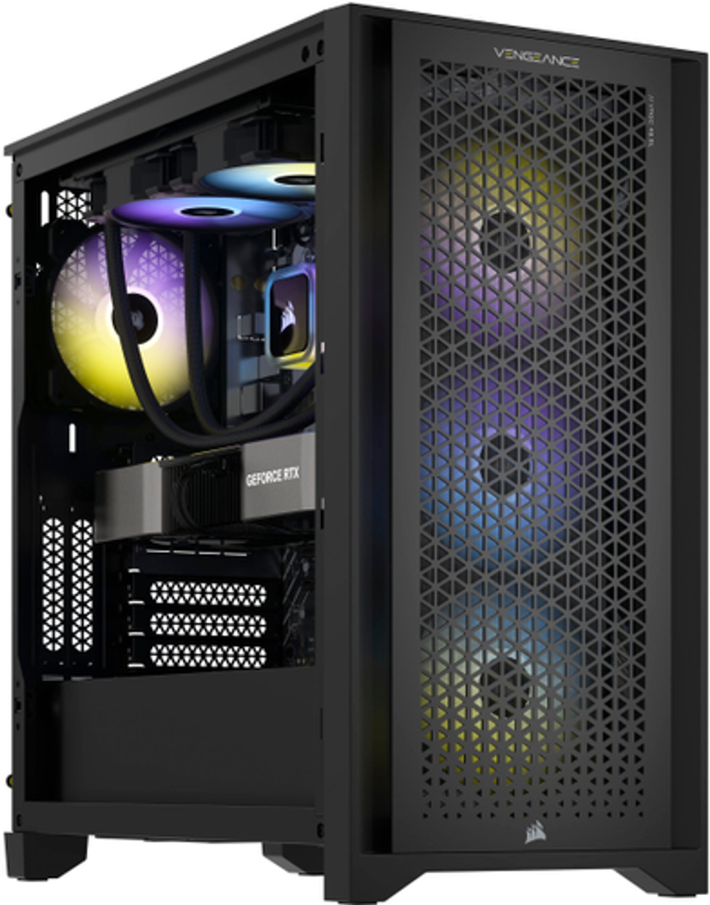 CORSAIR - VENGEANCE i7400 Gaming Desktop-Intel Core i5-13600KF - 32GB DDR5 5600 MHz Memory-NVIDIA GeForce RTX 4060Ti FE - 1 TB SSD - Black