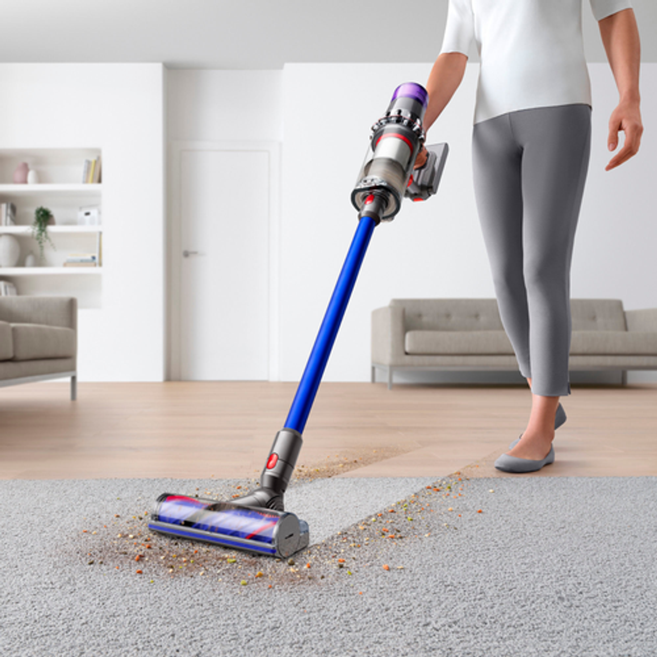 Dyson - V11 Extra Cordless Vacuum - Blue/Iron