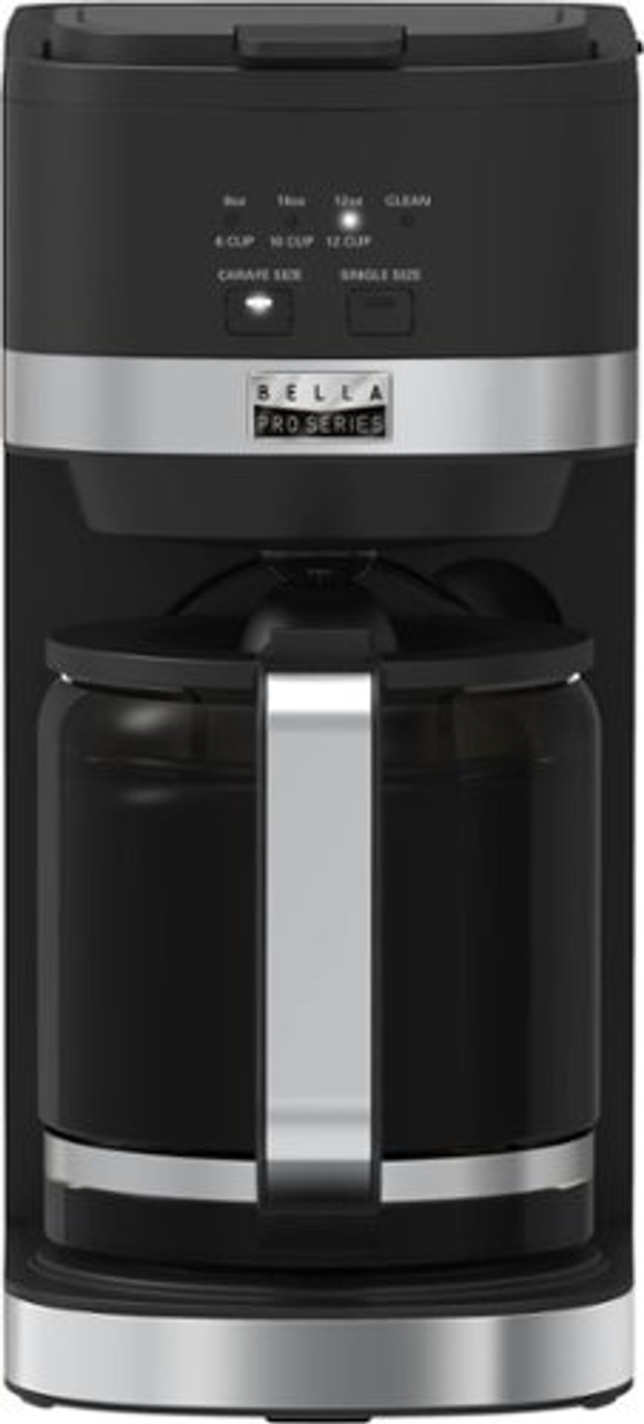 Bella Pro Series - Single Serve & 12-Cup Coffee Maker Combo - Black