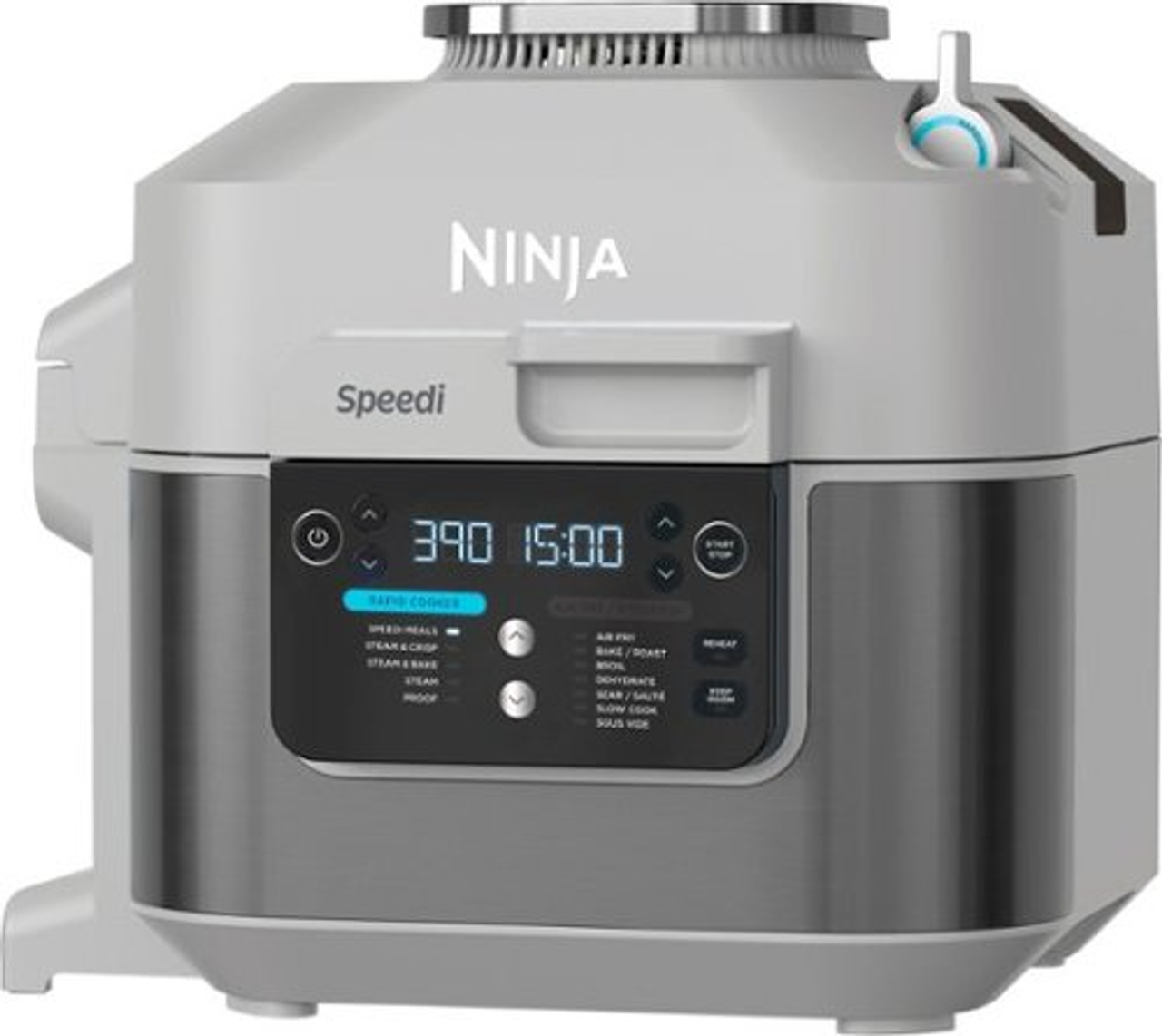 Ninja - Speedi Rapid Cooker & Air Fryer, 6-QT Capacity, 14-in-1 Functionality, 15-Minute Meals All In One Pot - Sea Salt Grey