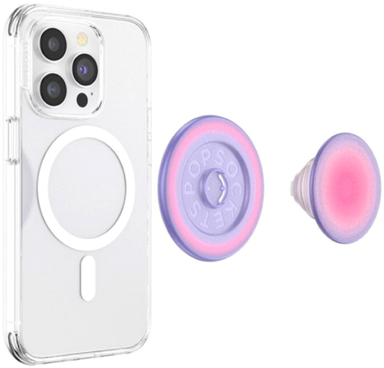 PopSockets - PopGrip Cell Phone Grip & Stand for MagSafe Devices - Aura