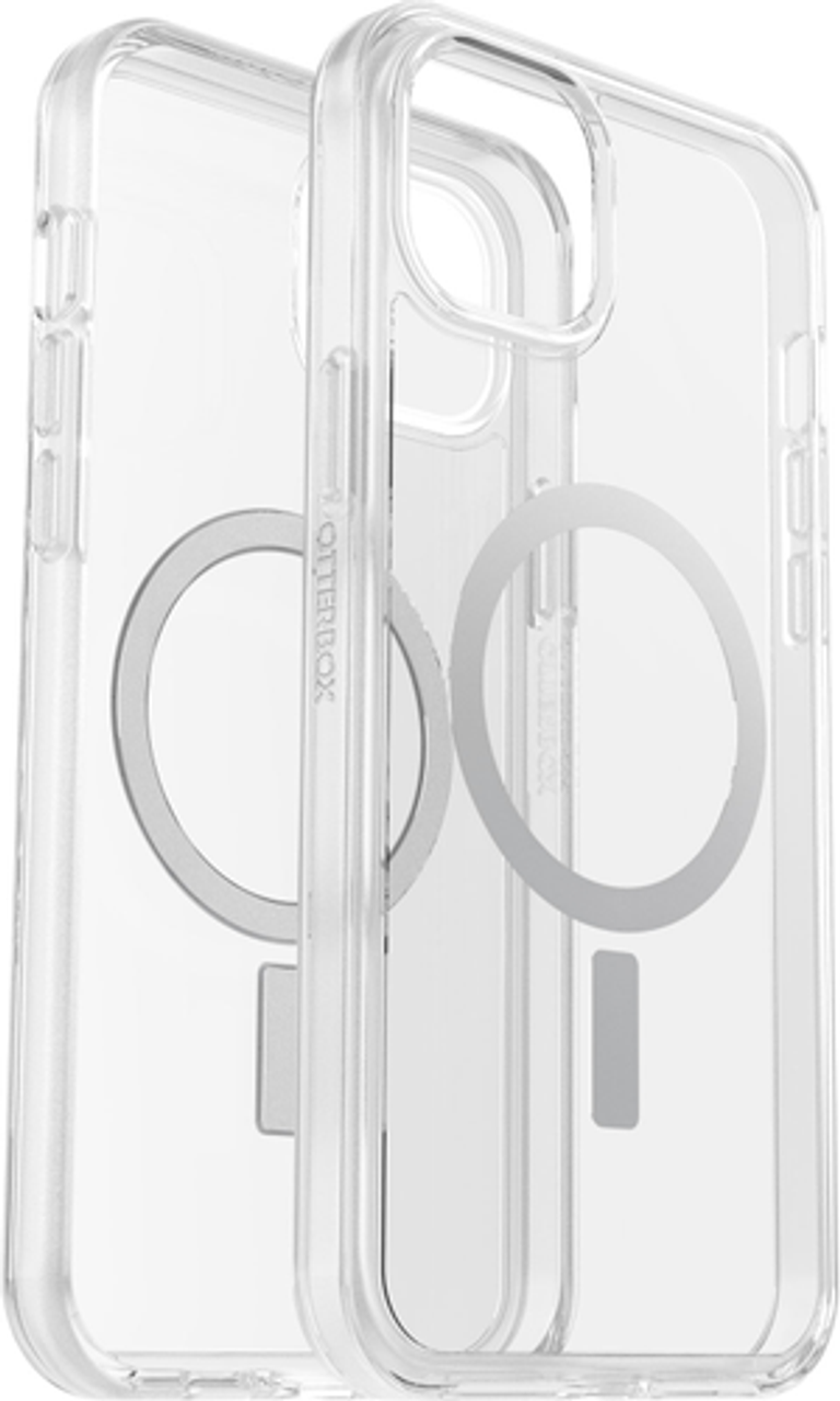 OtterBox - Symmetry Series for MagSafe Hard Shell for Apple iPhone 15 Plus and Apple iPhone 14 Plus - Clear