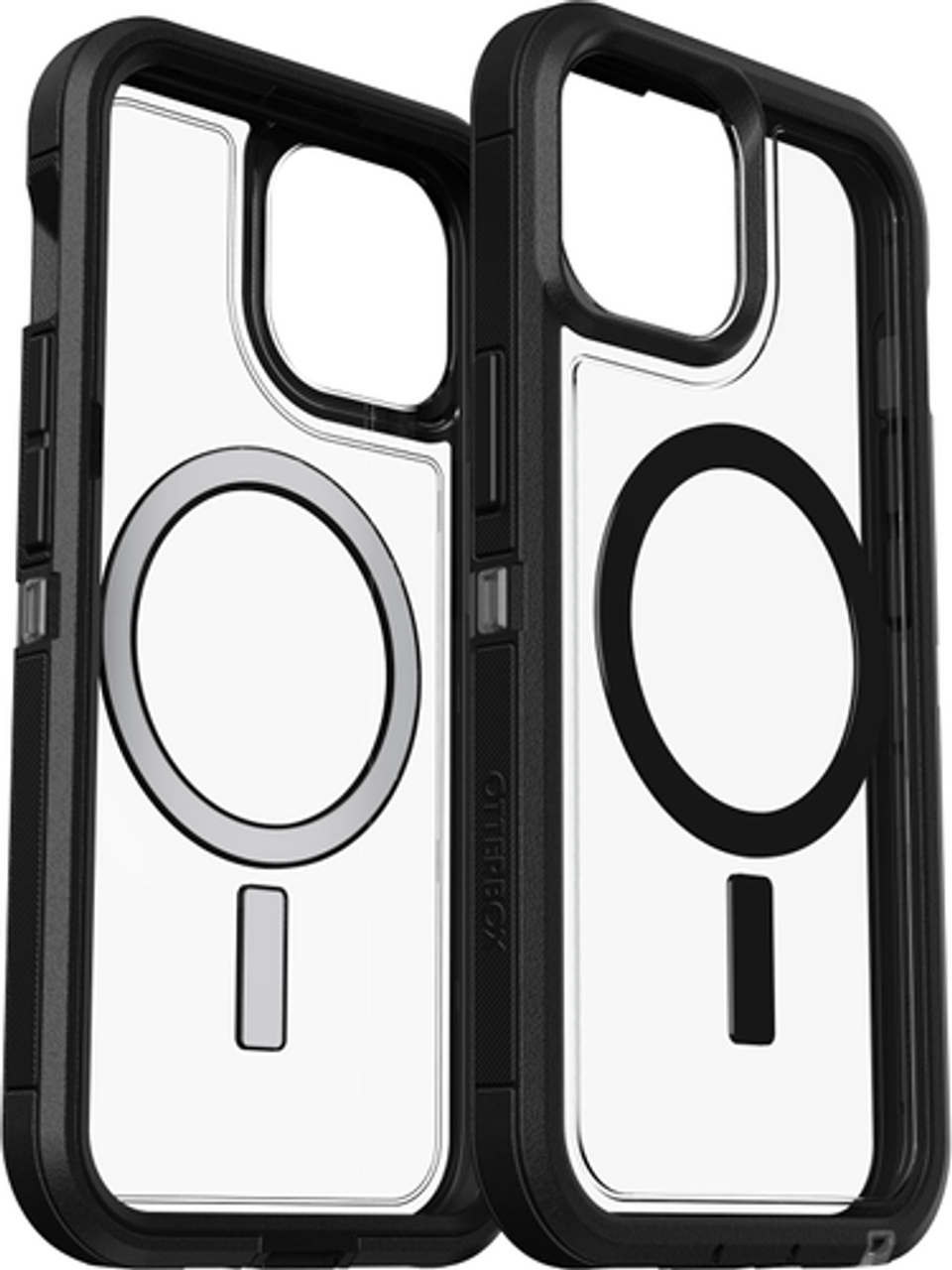 OtterBox - Defender Series Pro XT for MagSafe Hard Shell for Apple iPhone iPhone 15, Apple iPhone 14, and Apple iPhone 13 - Dark Side