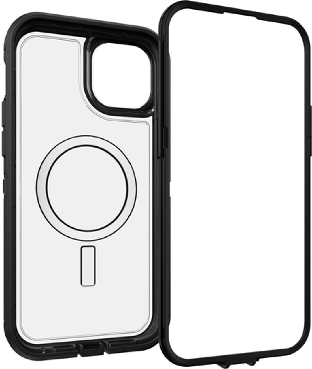 OtterBox - Defender Series Pro XT for MagSafe Hard Shell for Apple iPhone 15 Plus and Apple iPhone 14 Plus - Dark Side