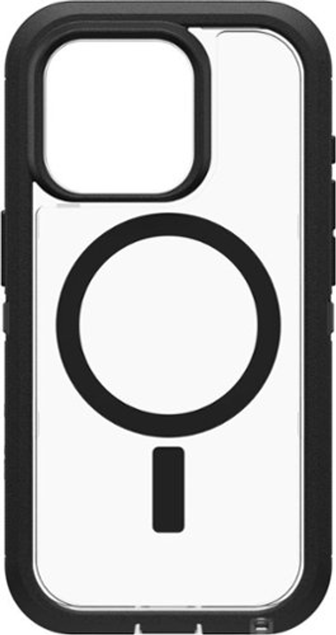 OtterBox - Defender Series Pro XT for MagSafe Hard Shell for Apple iPhone 15 Pro - Dark Side