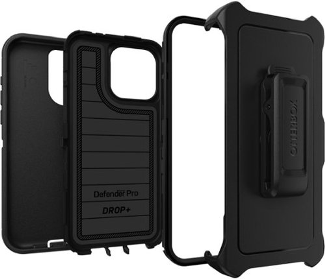 OtterBox - Defender Series Pro Hard Shell for Apple iPhone 15 Pro Max - Black
