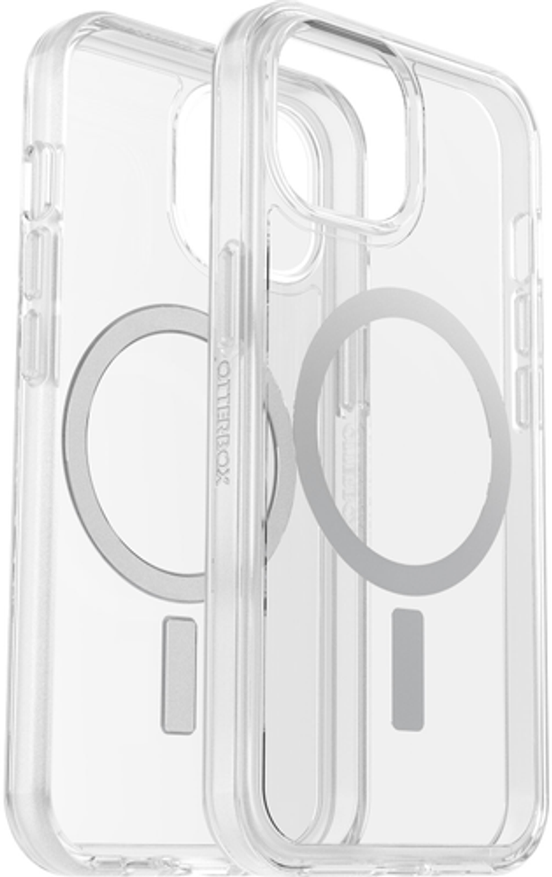 OtterBox - Symmetry Series for MagSafe Hard Shell for Apple iPhone iPhone 15, Apple iPhone 14, and Apple iPhone 13 - Clear