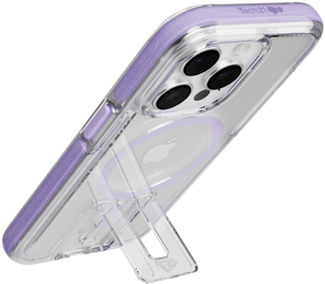 Tech21 - EvoCrystal Kick with Magsafe for iPhone 15 Pro - Lilac