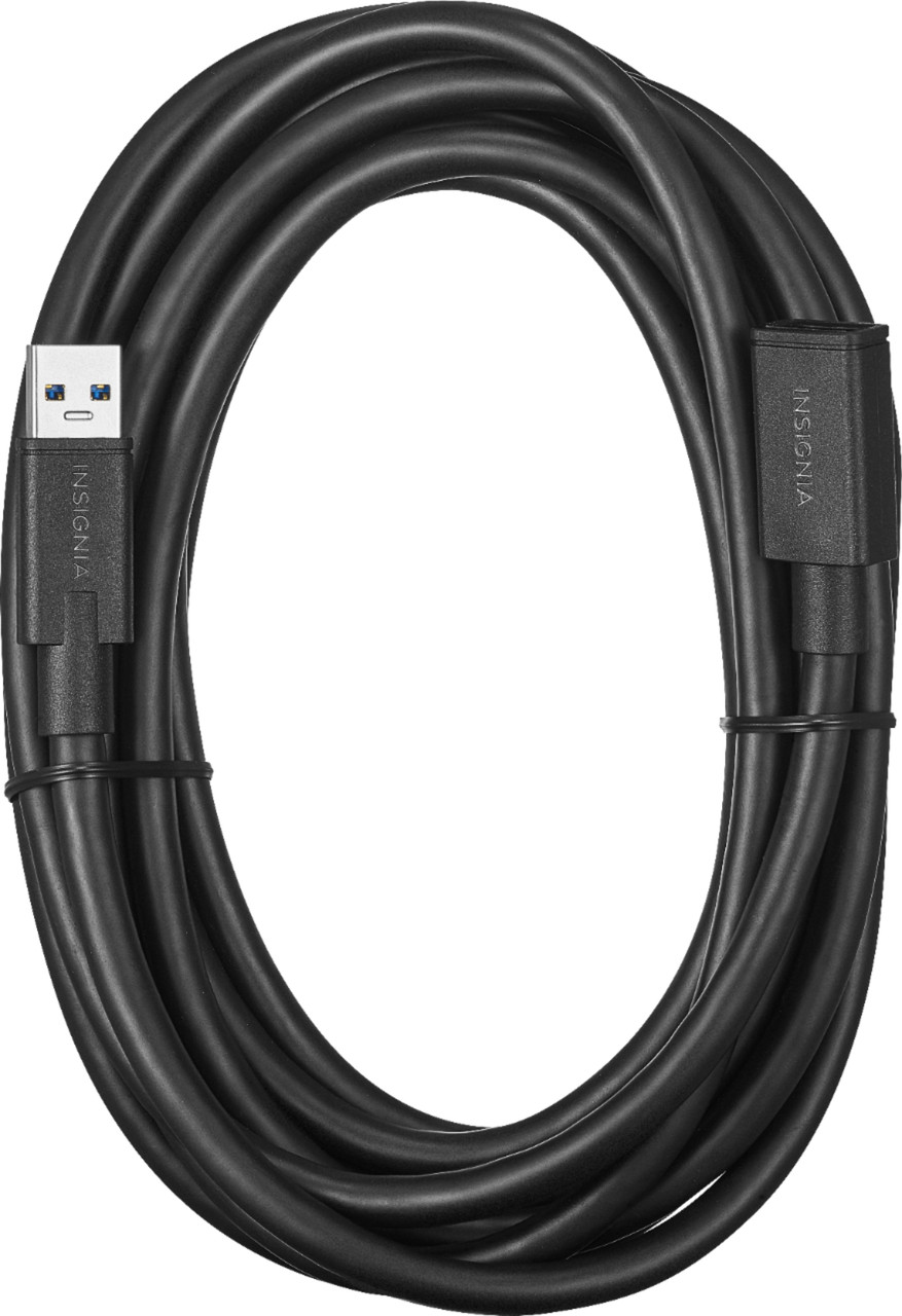 Insignia™ - 12' USB Type A-to-USB Type A Cable - Black